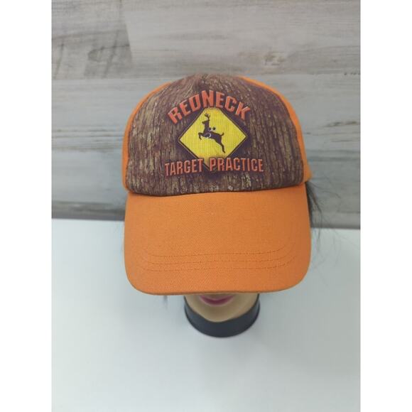 REDNECK TARGET PRACTICE TRUCKER HAT BASEBALL CAP ADJUSTABLE BACK - Picture 1 of 10